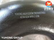 ASTM A234 WPB कार्बन स्टील सीमलेस फिटिंग कोहनी जंग प्रतिरोधी काला तेल सतह