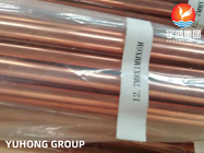 ASTM B111 UNS C12200 कॉपर मिश्र धातु सीमलेस ट्यूब हीट एक्सचेंजर ट्यूब