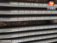 ASTM A213 / ASME SA213 T9 बॉयलर ट्यूब मिश्र धातु स्टील सीमलेस ट्यूब ब्लैक पेंटिंग