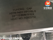 बड़ी मोटाई ASTM A403 WP304L स्टेनलेस स्टील कैप
