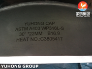 बड़ी मोटाई ASTM A403 WP304L स्टेनलेस स्टील कैप