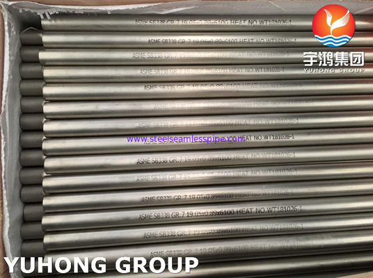 ASME SB338 GR7 UNS R52400 टाइटेनियम मिश्र धातु स्टील सीमलेस ट्यूब कंडेनसर अनुप्रयोग: