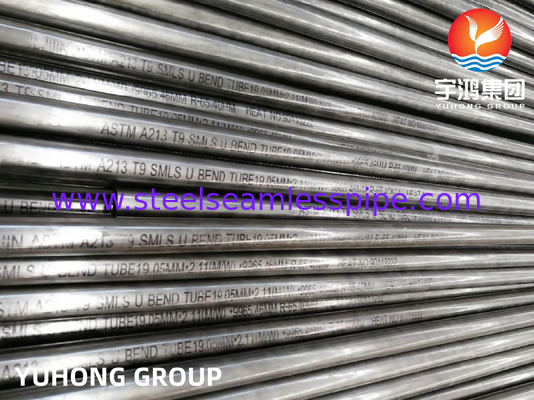 ASME SA213 T9 मिश्र धातु स्टील सीमलेस यू बेंड ट्यूब बॉयलर ट्यूब कंडेनसर ट्यूब