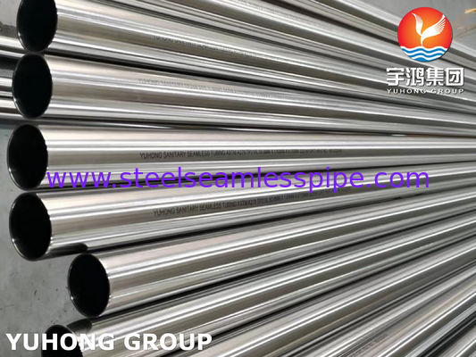 स्टेनलेस स्टील सीमलेस सैनिटरी ट्यूब ASTM A270 TP316L 320 ग्रिट बाहर पॉलिश
