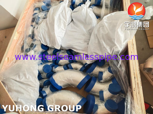 ASTM A403 WP304-S निर्बाध लंबी त्रिज्या स्टेनलेस स्टील 90 डिग्री एल्बो बट वेल्ड पाइप फिटिंग