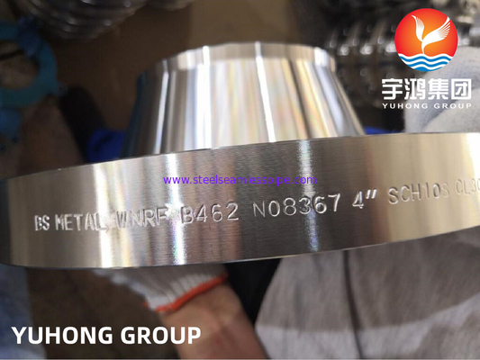ASTM B462 मिश्र धातु Al6XN, UNS N08367 WNRF निकल मिश्र धातु स्टील फ्लैंग्स CL3000 तेल और गैस के लिए