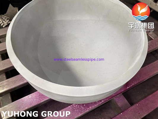 ASME SA403 WP304-S स्टेनलेस स्टील कैप बड़ा आकार 40 इंच बट वेल्ड पाइप फिटिंग PT