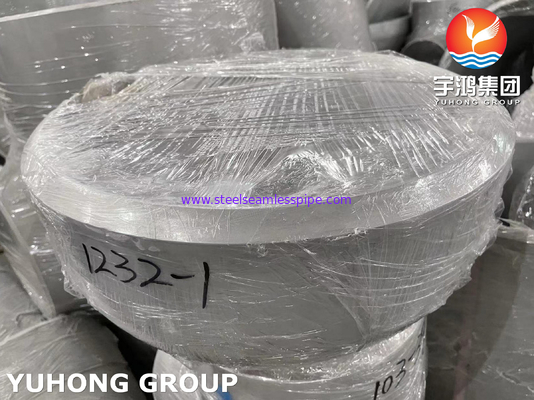 ASME SA403 WP304-S स्टेनलेस स्टील कैप बड़ा आकार 40 इंच बट वेल्ड पाइप फिटिंग PT
