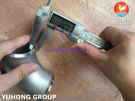 ASTM B366 WP904L कोहनी 90 डिग्री स्टेनलेस स्टील बटवेल्ड फिटिंग ASME B16.9