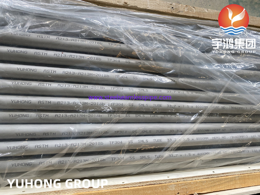 ASME SA213 TP304/304L 1.4301/1.4307 स्टेनलेस स्टील सीमलेस हीट एक्सचेंजर ट्यूब