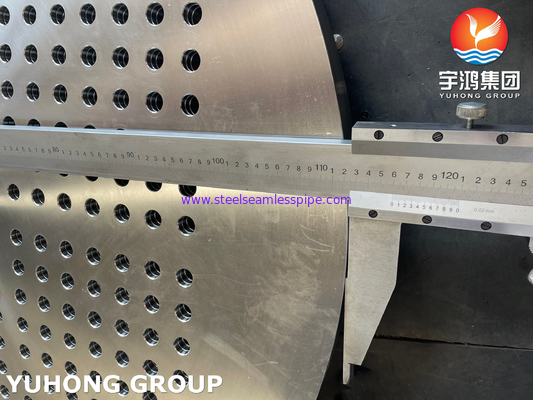 ASTM A182 F316 ट्यूब शीट बड़े व्यास के स्टेनलेस स्टील गर्मी एक्सचेंजर घटकों के लिए फोर्ज