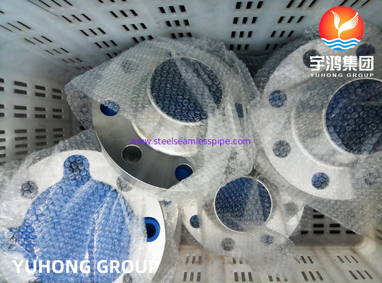 ASTM A182 F347 स्टेनलेस स्टील वेल्ड-नेक फ्लैंज, आरएफ / आरटीजे चेहरा उच्च तापमान अनुप्रयोग के लिए