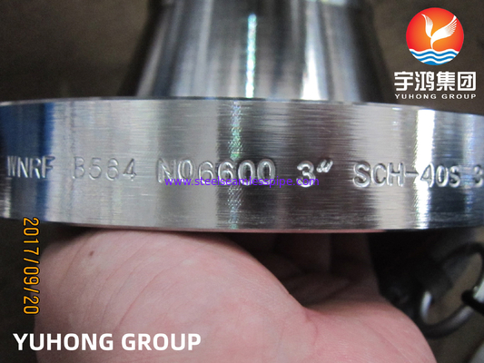 ASME SB564 / ASTM B564 N06600 Inconel600 WNRF निकल मिश्र धातु जाली निकला हुआ किनारा