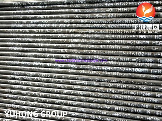 बॉयलर और सुपरहीटर के लिए कार्बन स्टील ASME SA210 GR.A1 SMLS ट्यूब