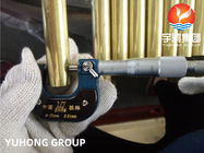 बाष्पीकरण टयूबिंग के लिए ASTM B111 C44300 निर्बाध कॉपर मिश्र धातु ट्यूब पीतल ट्यूब