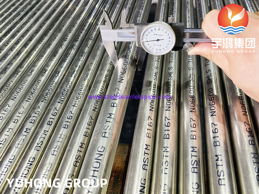 परमाणु रिएक्टर प्रयुक्त ट्यूब ASTM B167 Inconel 600 / UNS N06600 निर्बाध प्रकार