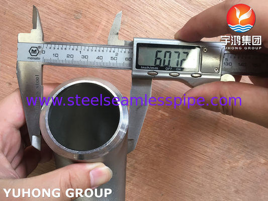 ANSI B16.9 स्टेनलेस स्टील पाइप फिटिंग ASTM B366 WP904L 90 डिग्री LR कोहनी