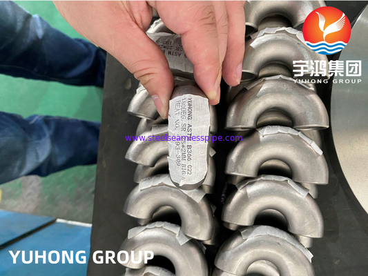HASTELLOY C22 ELBOW 90 / 180 DEG बट वेल्डेड निकेल मिश्र धातु फिटिंग