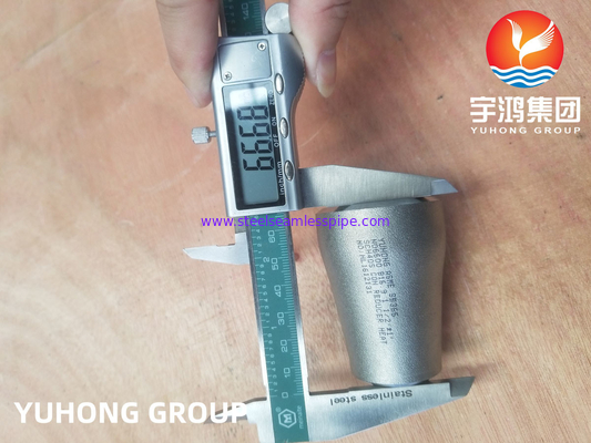 Buttweld ASME SB366 N06600 2.4816 इनकोनेल 600 केंद्रित रिड्यूसर