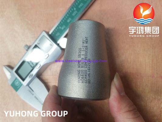 Buttweld ASME SB366 N06600 2.4816 इनकोनेल 600 केंद्रित रिड्यूसर