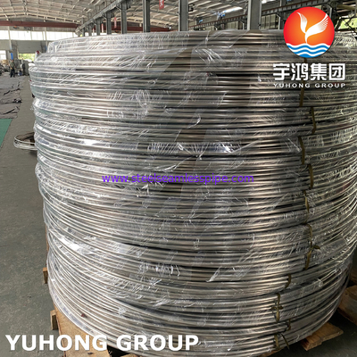 ASTM A269 TP316L स्टेनलेस स्टील सीमलेस कॉइल ट्यूब, BA कन्वेक्शन ट्यूब कॉइल