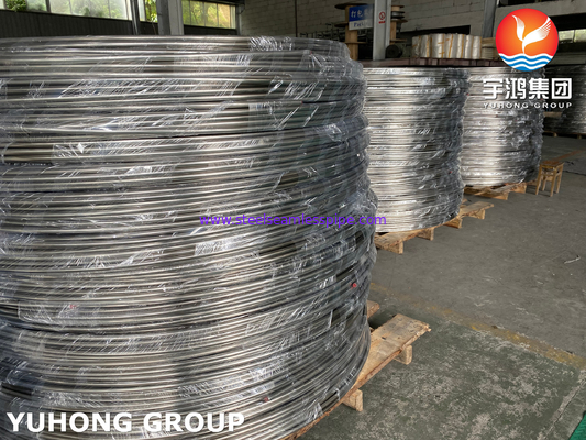 ASTM A269 TP316L स्टेनलेस स्टील सीमलेस कॉइल ट्यूब, BA कन्वेक्शन ट्यूब कॉइल