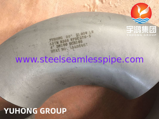 ASTM B366 हैस्टेलॉय WPHC276 / N10276 90 LR Elbow, B16.9 रासायनिक रिएक्टरों के लिए पाइप फिटिंग