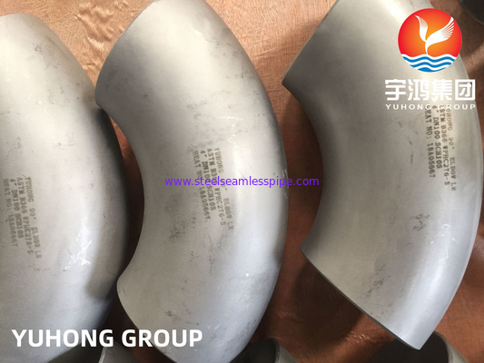 ASTM B366 C276 तेल गैस के लिए स्टेनलेस स्टील एल्बो पाइप फिटिंग B16.9