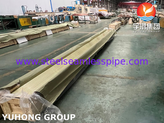 एयर कूलर हीटिंग सिस्टम के लिए ASME B111 C11200 C70600 C44300 C12200 कॉपर एलॉय ट्यूब