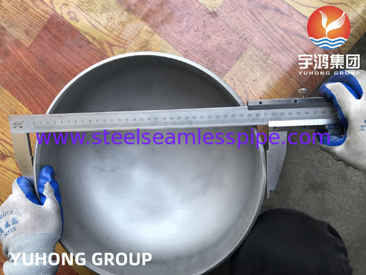 ASTM A815 S32750 / SAF 2507 कैप, सुपर डुप्लेक्स बट वेल्ड पाइप फिटिंग ऑफशोर तेल और गैस प्लेटफार्मों के लिए