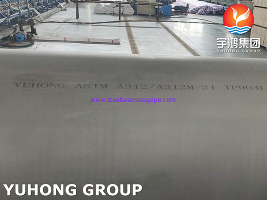 पेट्रोकेमिकल उद्योग के लिए ASTM A312 TP904L बड़े बाहरी व्यास स्टेनलेस स्टील पाइप