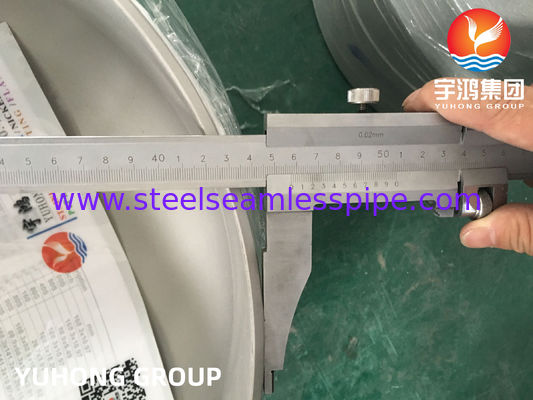 A403 WP304 / WP304L स्टेनलेस स्टील कैप, बट वेल्ड फिटिंग B16.9, दबाव पोतों के निर्माण के लिए