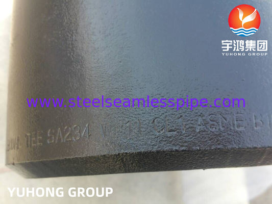 उच्च तापमान पाइपिंग के लिए ASTM A234 WP11 मिश्र धातु स्टील बट वेल्ड टी ASME B16.9