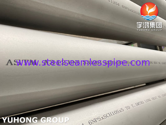 254 SMO स्टेनलेस स्टील सीमलेस पाइप ASTM A312 UNS S31254 हीट एक्सचेंजर और रासायनिक उद्योग के लिए