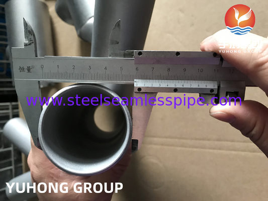ASTM A815 S31803-WY TEE बट वेल्डेड फिटिंग B16.9 तेल शोधन उर्वरक गैस