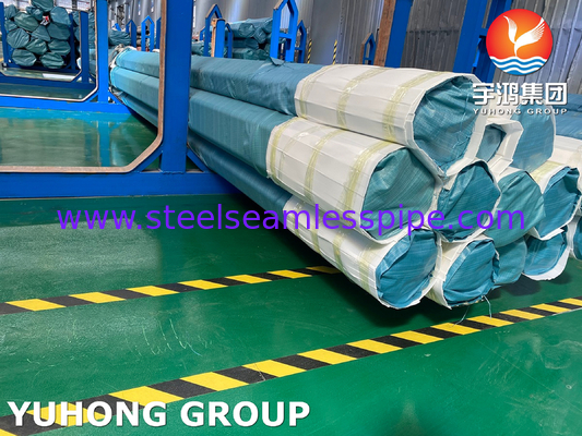 हीट एक्सचेंजर ट्यूब अचारित एनील्ड सामग्री ASME SA213 TP321 25 * 2 * 9000MM,न्यूनतम दीवार लचीलापन