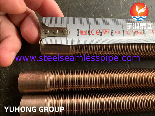 ASTM B111 UNS C70600 तांबा निकेल मिश्र धातु ट्यूब हीट एक्सचेंजर कम फिनड ट्यूब