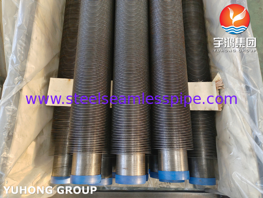 ASME SA106 GR.B कार्बन स्टील उच्च आवृत्ति वेल्डेड / HFW फिन ट्यूब के लिए बॉयलर