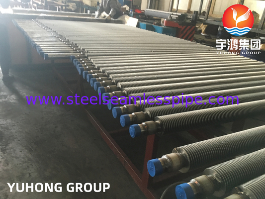 उच्च आवृत्ति वेल्डेड फिन ट्यूब, ASTM A213 T12 स्टेनलेस स्टील 304 फिन के साथ मिश्र धातु स्टील ट्यूब