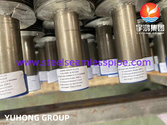 ASME SB163 N04400 G टाइप फिन ट्यूब Al99.5 एंबेडेड फिन ट्यूब वेपोराइज़र के लिए