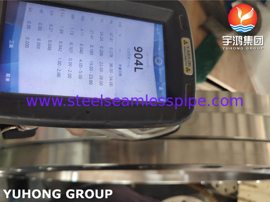 ASTM A240 F904L, UNS N08904, AWWA C207 स्टेनलेस स्टील स्लिप ऑन फ्लैंज, फ्लैट फेस