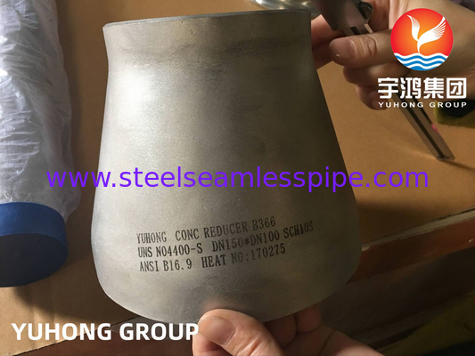 ASTM B366 UNS N04400, मोनेल 400 बट वेल्ड निकेल मिश्र धातु स्टील पाइप फिटिंग, कोहनी, रिड्यूसर
