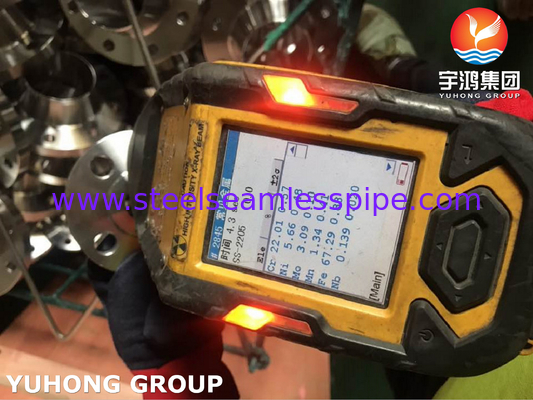 ASTM A182 F60, UNS S32205, 1.4462 डुप्लेक्स स्टील वेल्ड नेक फ्लैंज, रसीड फेस B16.5