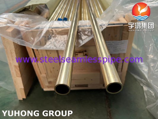 ASME SB111 C44300 / CuZn28Sn1 / CZ111 पीतल सीमलेस कंडेनसर ट्यूब