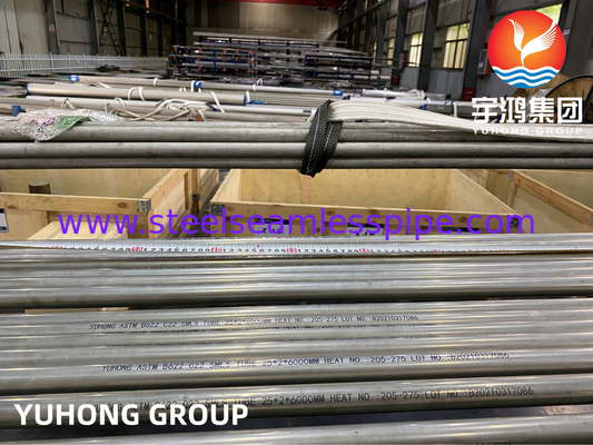 ASME SB622 N06022 Hastelloy C22 निकेल मिश्र धातु स्टील ट्यूब