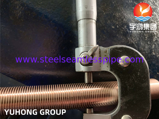ASTM B111 C70600 O61 हीट एक्सचेंजर के लिए तांबा निकेल मिश्र धातु कम फिन ट्यूब