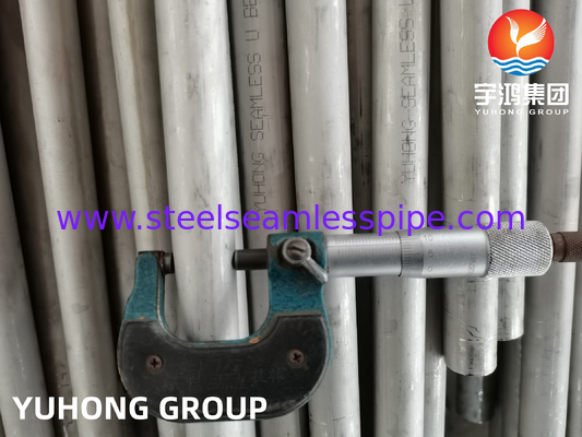 ASME SA213 TP316L स्टेनलेस स्टील U बेंड ट्यूब गर्मी एक्सचेंजर और बॉयलर के लिए