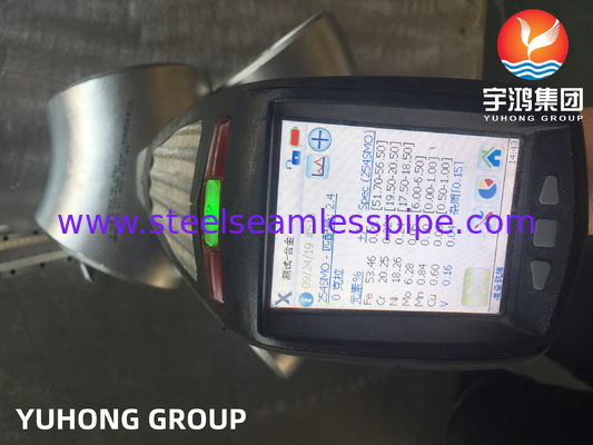 ASTM A403 / ASME SA403 WPS31254 स्टेनलेस स्टील सीमलेस फिटिंग कोहनी बट वेल्डेड B16.9