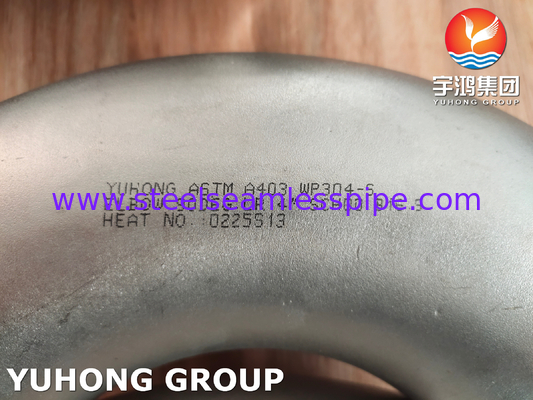 ASTM A403 WP304 S 90DEG LR कोहनी SS सीमलेस परिवर्तन पाइपलाइन दिशा