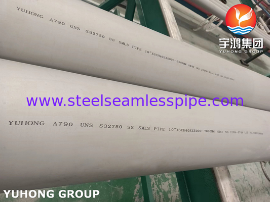 रासायनिक और औद्योगिक अनुप्रयोग के लिए ASTM A790 S32750 सुपर डुप्लेक्स स्टेनलेस स्टील पाइप